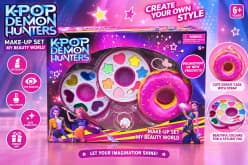 K-Pop Demon Hunters Make-Up Set | My Beauty World Kids Pretend Makeup Kit with Donut Case | Ages 6+