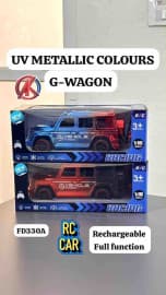 G-Wagon UV Metallic RC Car | 1:16 Scale Rechargeable Full-Function Remote Control SUV | Ages 3+ | Color as per Stock dispatched