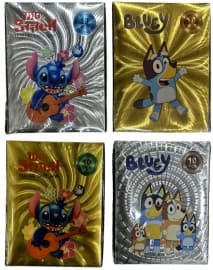 Stitch & Bluey 10 Cards Set | Foil Collectible Trading Cards | Color as per Stock dispatched