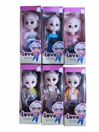 Love Mini Fashion Doll with Jointed Body | Cute Mini Doll for Girls | Assorted Designs | Color as per Stock dispatched