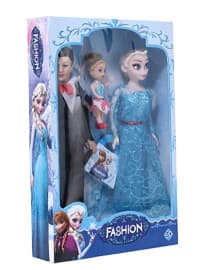 Frozen Couple Doll Set | Princess Doll with Prince & Little Girl | Ages 3+