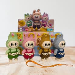 Labubu-Style Doll with Keychain | Cute Monster Doll Toy | Assorted Colours | Color as per Stock dispatched