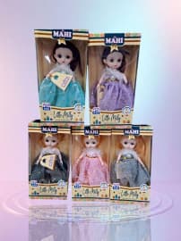 Little Milly Fashion Princess Doll | Cute Jointed Doll in Party Dress | Assorted Designs | Color as per Stock dispatched