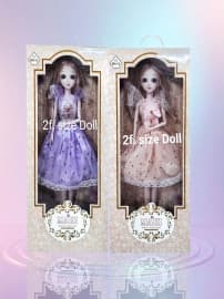 Big 2 Feet Size Fashion Doll | Large Fairy-Style Doll in Party Dress | Assorted Designs | Color as per Stock dispatched