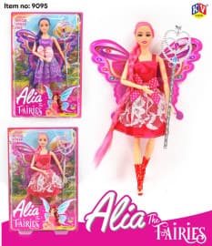 Alia The Fairies Doll with Wings & Magic Wand | Fairy Fashion Doll | Ages 3+ | Color as per Stock dispatched