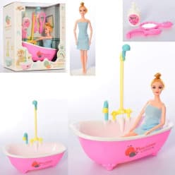 Bath Tub Doll Set | Fashion Doll with Bathtub, Shower & Bath Accessories