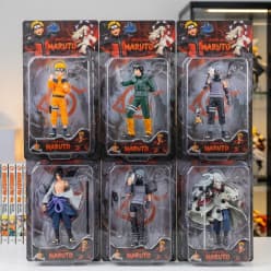 Naruto Action Figures Set of 6 | Anime Collectible Figures in Blister Packs | Pack of 6 Pcs | Character as per Stock dispatched
