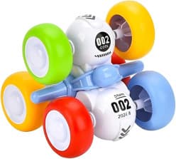 Kidoyz Stunt Tumbler Car | Stunt tumbler car with big wheels | Pack of 1 | Color As Per Stock
