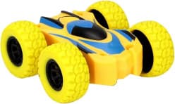 Kidoyz Tumbling Stunt Car | Double-sided tumbling stunt car that flips and rolls | Ages 3+ | Pack of 2 | Color As Per Stock