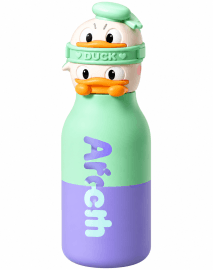 Water Bottle for Kids | 450 ml | Style 4 | Color as per Stock dispatched | Pack of 1 Pc