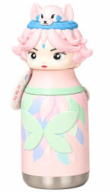 Water Bottle for Kids | 450 ml | Style 3 | Color as per Stock dispatched | Pack of 1 Pc