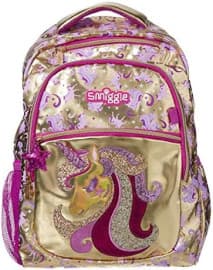 Unicorn 16 Inch School Backpack for Girls | Gold & Pink | Pack of 1 Pc