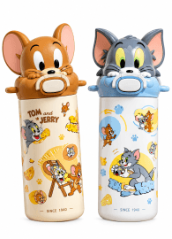 Tom & Jerry Insulated Water Bottle for Kids | 480 ml | Color as per Stock dispatched | Pack of 1 Pc