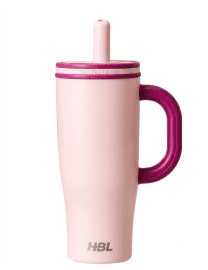 Insulated Stainless Steel Tumbler with Handle & Straw | 1200 ml | Color as per Stock dispatched | Pack of 1 Pc