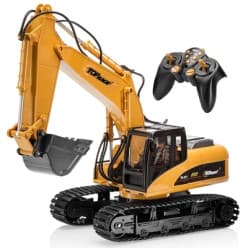 Metal Alloy Remote Control Excavator Engineering Vehicle 1:24 With Lights, Sound & 360 Degree Rotation | Rechargeable