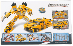 Bumblebee - LEGO Type Transforming Robot Architect Brick Toys Building Block - Super Hero Theme Blocks and Bricks - Robot, car 277+ Pieces Educational Engineering Construction Learning Toy for Kids