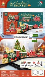 Christmas Train Set With Santa, Light & Music | Battery Operated Electric Train With Track For Kids