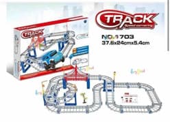 DIY Big Size Car Track Set With Lights | Speed Cornering Racing Track With Bridge For Kids