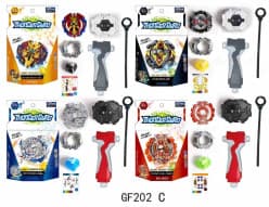 Beyblade Thunder Gyro Alloy Metal Battle Top with Launcher & Grip | Attack, Stamina, Balance Types | Pack of 1 | Color as per Stock dispatched