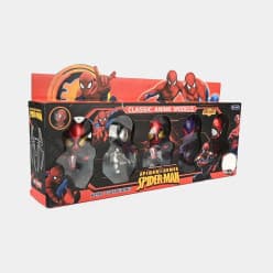 Spider-Man Style Anime Figure Set of 5 | Classic Hero Collectible Figures with Display Bases | Ages 3+