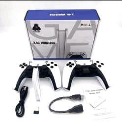 M15 RetroX Wireless Game Console, 2.4G, 24000 Games, Dual Controllers, HDMI TV Output, 128GB TF Support, Plug & Play, for Kids & Adults