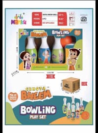 Chhota Bheem Bowling Play Set (Small) | 6 Pins & Ball Indoor Game for Kids | Ages 3+