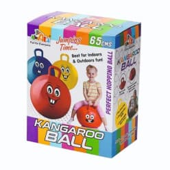 Kangaroo Hopping Ball 65 cm | Jumping Sit & Bounce Ball for Kids | Color as per Stock dispatched