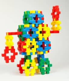 Kindergarten Robot Building Blocks 50 Pcs Set | Interlocking Blocks Toy for Kids