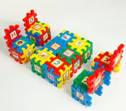 My First Alphabet Blocks | Interlocking Letter & Picture Learning Blocks for Toddlers