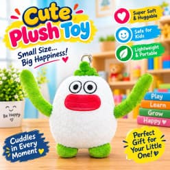 Cute Radish Plush Keychain Soft Toy | Handmade Small Veggie Plush Toy | Pack of 1 Pc