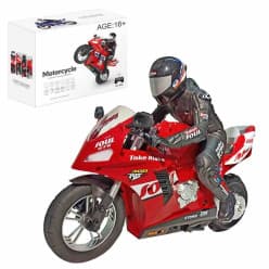 RC 6-Channel Self-Balancing Stunt Motorcycle with Gyroscope | Remote Control Bike Toy | Ages 16+