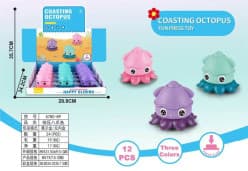 Push N Go Coasting Octopus Toy | Press & Slide Fun Toy for Kids | Color as per Stock Dispatched | Pack of 1 Pc