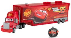 Lightning McQueen Remote Control Container Truck Big Size 59 cm With Front Rotation | 27MHz Rechargeable | Red Racing Truck
