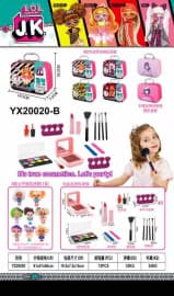 Kids Makeup Set with Carry Case | Pretend Play Cosmetic Kit with Palette & Brushes for Girls | Pack of 1 Pc