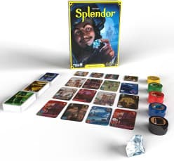 Gem Merchant Strategy Card Board Game | Splendor Style Engine-Building Game for Family | Ages 10+ | Pack of 1 Set
