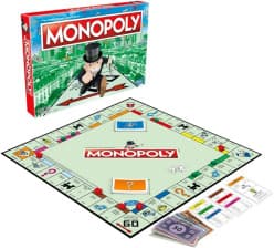 Property Trading Board Game Classic Red Edition | Monopoly Style Family Business Game | Ages 8+ | Pack of 1 Set