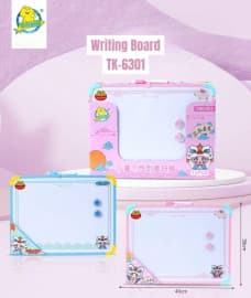 Kids Writing Whiteboard Big with Frame | Drawing Board for Home & School | Color as per Stock Dispatched | Pack of 1 Pc