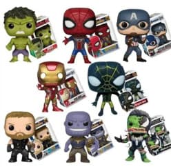 Avengers Hero Collectible Big Head Vinyl Figure | Spider-Man, Iron Man, Hulk, Thor, Captain America, Thanos, Venom Pop Style Action Figure | Random Character | Pack of 1 Pc