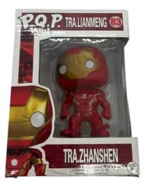 Iron Man Collectible Big Head Vinyl Figure | Avengers Hero Warrior Pop Style Action Figure in Display Box | Pack of 1 Pc
