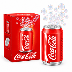 Soda Can Bubble Machine with Lights & Music | Electric Fireworks Bubble Blower for Kids | Random Design as per Stock Dispatched | Pack of 1 Pc