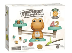 Dinosaur Balance Counting Math Game | Number Weighing Scale Educational Toy for Kids | Color as per Stock Dispatched | Pack of 1 Set
