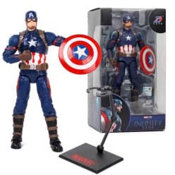 Captain America 7 Inch Action Figure | The Infinity Saga Avengers Endgame Suit | Shield & Accessories