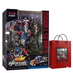Optimus Prime Heroic Leader Metal Version Transforming Robot Figure 30 cm | Truck To Robot Collectible