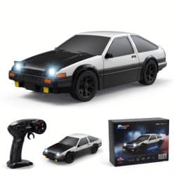 HB Toys White Toyota Trueno 1:43 Scale RC Car 11 cm 4WD | Remote Control Toy For Kids & Hobbyists