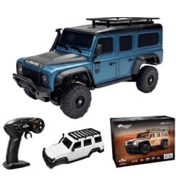 HB Toys Land Rover Defender 90s Dark Blue 1:43 Scale RC Crawler 4WD | Remote Control Toy For Kids & Hobbyists