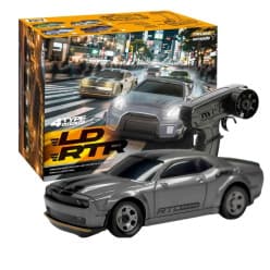 LDRC Dodge Challenger Silver 1:64 Scale 4WD RC Drift Car | Remote Control Toy For Kids & Hobbyists