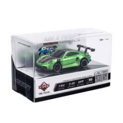Racing Rally Metallic Green Porsche 1:64 RC Drift Car | Remote Control Toy For Kids & Hobbyists