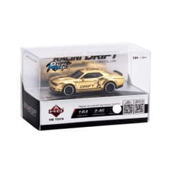Racing Rally Gold Ford Mustang 1:64 4WD RC Drift Car | Remote Control Toy For Kids & Hobbyists