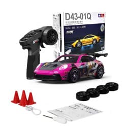 Hstar 1:43 4WD Drift Alloy RC Car | Pink SDX | Remote Control Toy For Kids & Hobbyists