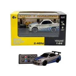 Yegao 1:64 2.4GHz Mini Alloy RC Drift Car | Acrylic Display Box | Remote Control Model Car
